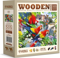 Koka puzle Papagaiļu sala 505 detaļas WOODEN CITY