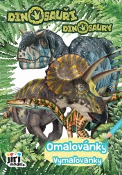 Krāsojamā grāmata A5+ Dino – dinozauri bērniem