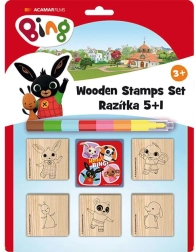 Stamping set with crayon BING 5+1