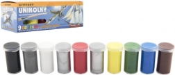 Unikolky modelēšanas krāsas – komplekts 9 krāsas + matēts laka bez maksas