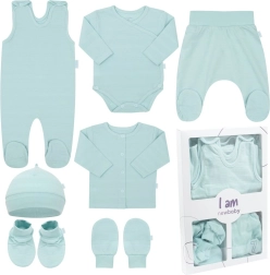 New Baby I AM Blue Newborn Hospital Set