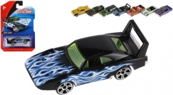 Metāla un plastmasas mini auto 8 cm ar brīvgaitu – krāsu mikss