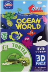 3D putu puzle bruņurupucis