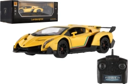 RC auto Lamborghini 1:24 ar gaismām 2,4 GHz, dzeltens