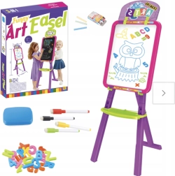 Liela divpusēja magnētiskā krīta tāfele 3-in-1