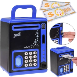 Elektroniskā bērnu krājkase seifs ar kodu un “pirkstu nospieduma” lasītāju