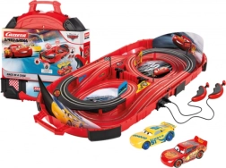 Autotrase Carrera Speed Arena Disney Cars 2,77 m pārnēsājamā koferī