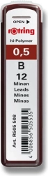 Rezerves grafīta stienīši mehāniskajam zīmulim 0,5 mm, 12 gab.