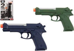 Plastmasas pistole 17 cm ar gaismu un skaņu