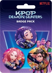 K-pop Demon Hunters nozīmīšu komplekts – 3 gabali