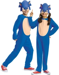 Bērnu kostīms SONIC the Hedgehog ar masku 109–126 cm (4–6 gadi)