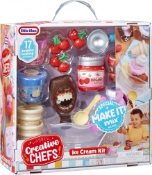 Saldējuma komplekts LITTLE TIKES Creative Chefs ar 17 piederumiem