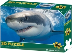 3D puzle baltā haizivs