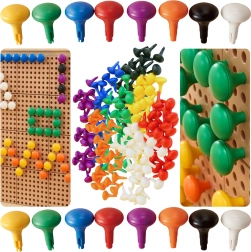Masterkidz Krāsainas Jumbo Tapas STEM tāfelēm 128 gab. – 8 krāsas