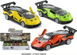 Metāla mašīnīte 1:32 ar atvilkšanas mehānismu un gaismām