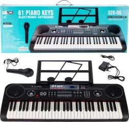 Elektroniskās ērģeles 61 taustiņš + mikrofons