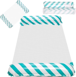 Uzpūšams pludmales ūdens šūpuļkrēsla guļamkrēsls Zils