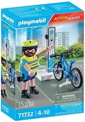 Action Heroes policijas velo patruļa ar e‑velosipēdu PLAYMOBIL