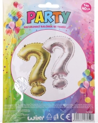 Uzpūšams jautājuma zīmes balons 40 cm