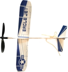 Goki balzas lidmašīna ar gumijas piedziņu Eagle Jet
