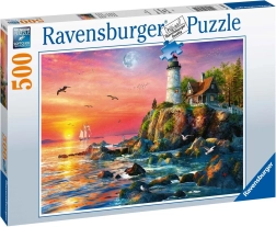 Ravensburger puzle Bāka saulrietā, 500 gabali