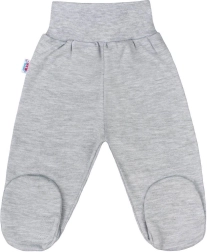 Zīdaiņu pusšortiņi ar augsto jostasvietu NEW BABY Classic II pelēki