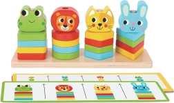 Koka stumšanas/krāvējspēle Dzīvnieku draugi 2Kids