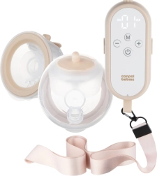Canpol babies dubultā bezvadu krūts piena pumpis krūšturī MilkShell