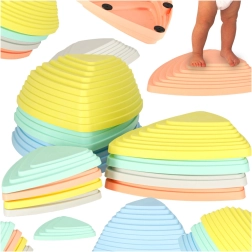 Pasteļkrāsas akmeņi līdzsvara un sensorajam treniņam bērniem