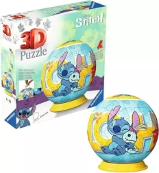 3D Puzzle Ball DISNEY Stitch, 72 Pieces on Stand