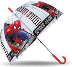 Bērnu automātisks caurspīdīgs lietussargs SPIDERMAN 48 cm