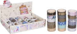 Decorative washi tape 1.5 cm × 3 m – assorted designs