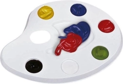 Plastmasas gleznošanas palete 6 krāsām ASTRA