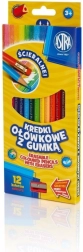 Astra trīsstūrveida krāsu zīmuļi 12 gab.
