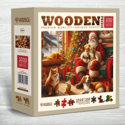 Koka puzle Wooden City Santa un draugi, 1010 detaļas