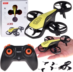 Mini drons Syma X39 ar propelleru aizsargiem un akrobātiskiem trikiem