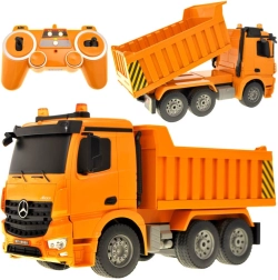 Ar tālvadību vadāms Mercedes-Benz Arocs pašizgāzējs