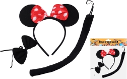 Karnivāla komplekts - melna pelīte