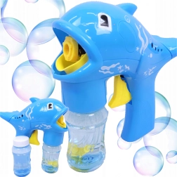 Burbuļpistole delfīna formā ar tvertni un 2 uzpildēm