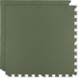 HUMBI putu paklājiņš 120×60, lieli ūdensizturīgi puzles gabali, drošs, 2 gab., haki