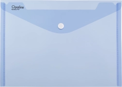 Mapīte ar spiedpogu A4 OPALINE, zila (iepakojumā 5 gab.)