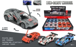 Metāla rotaļu auto ar atvilkšanas mehānismu 12 cm