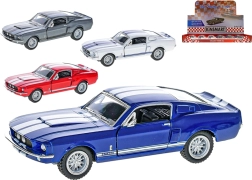 Metāla automašīnas modelis Ford Shelby GT500 1967 1:38 ar atveramām durvīm un pull-back mehānismu