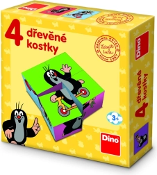Koka attēlu klucīši KRTEČEK – 4 klucīši