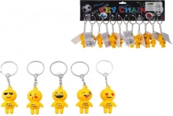 Atslēgu piekariņš smaidiņš, metāls/plastmasa, 9 cm