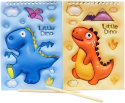 Izkasāmais radošais blociņš “Dinozaurs” ar spirāliesējumu 14 × 20 cm