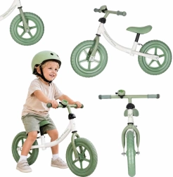 Bērnu līdzsvara velosipēds Trike Fix Balance ar zvaniņu, zaļš