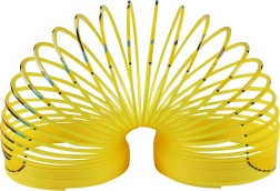 Maģiskā atsperīte ar smaidiņu – dzeltena antistresa spirāle