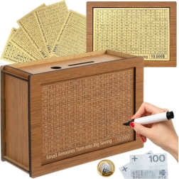 Koka motivējošā krātuve RUHHY ar mērķu kartītēm