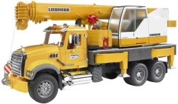 Bruder MACK Granite LIEBHERR Mobile Crane 1:16